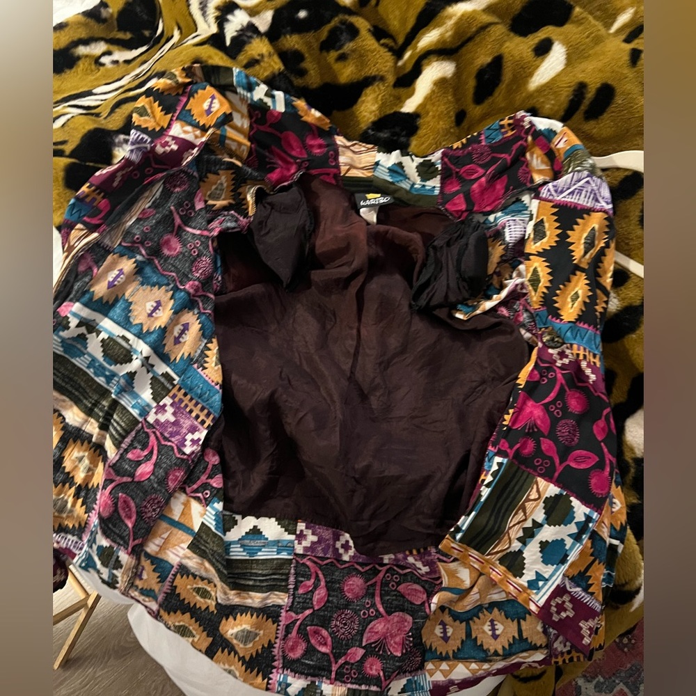 Multi Colored/Boho Patterned Cardigan Vintage L K… - image 4